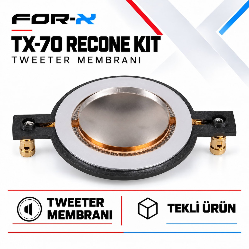 [FORX-CAT-401] FOR-X TX-70 RECONE KIT Tweeter Membranı