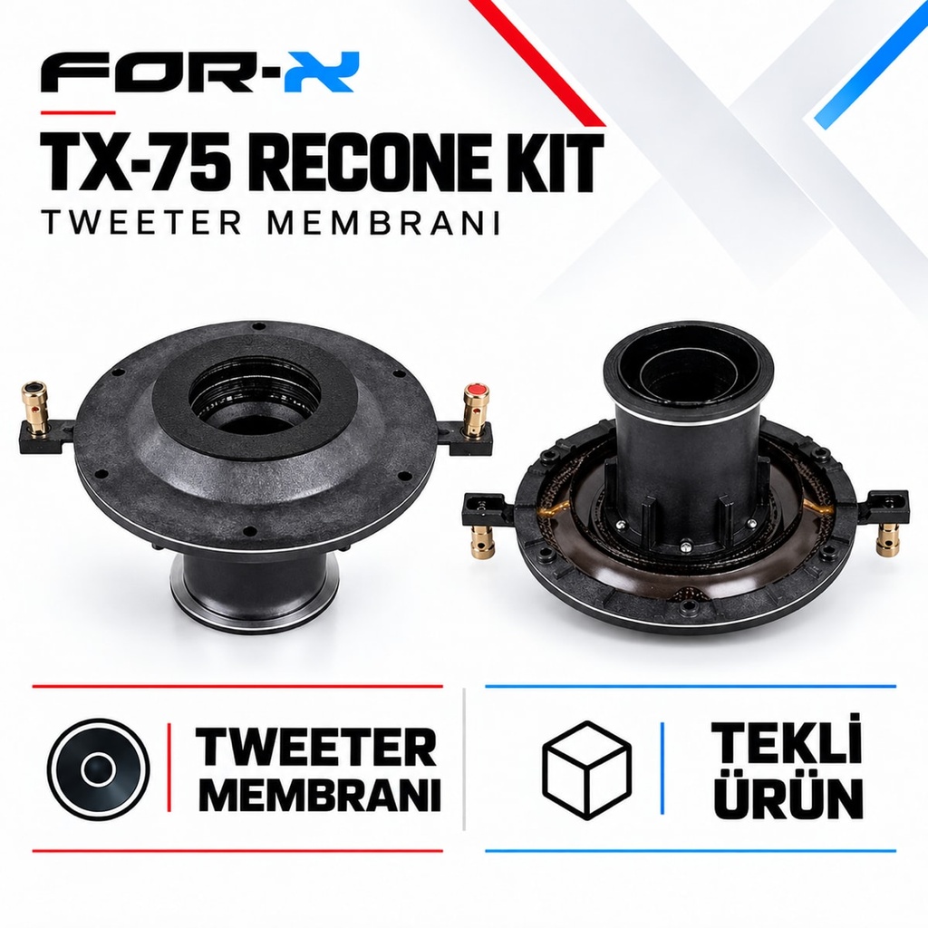 [FORX-CAT-402] FOR-X TX-75 RECONE KIT Tweeter Membranı