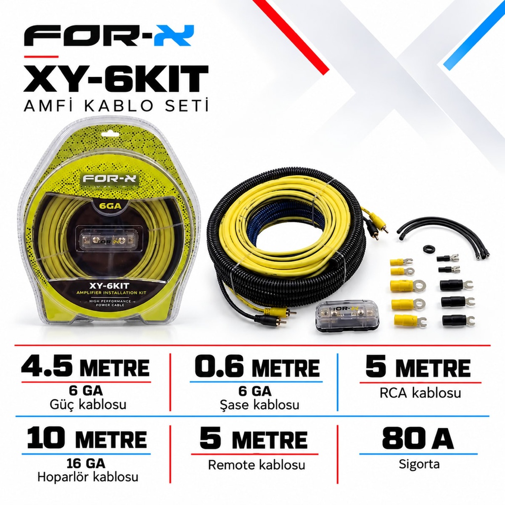 [FORX-CAT-456] FOR-X XY-6KIT Amfi Kablo Seti