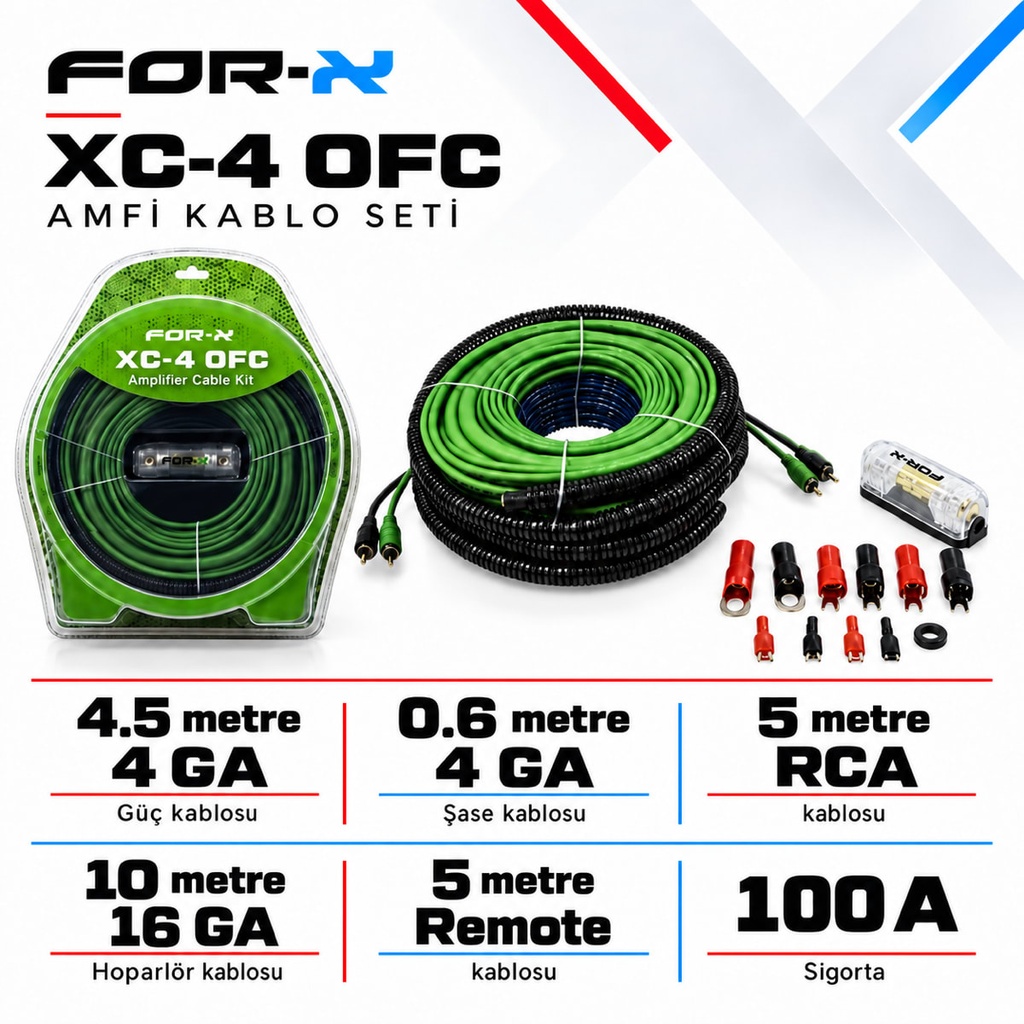 [FORX-CAT-460] FOR-X XC-4 OFC Amfi Kablo Seti
