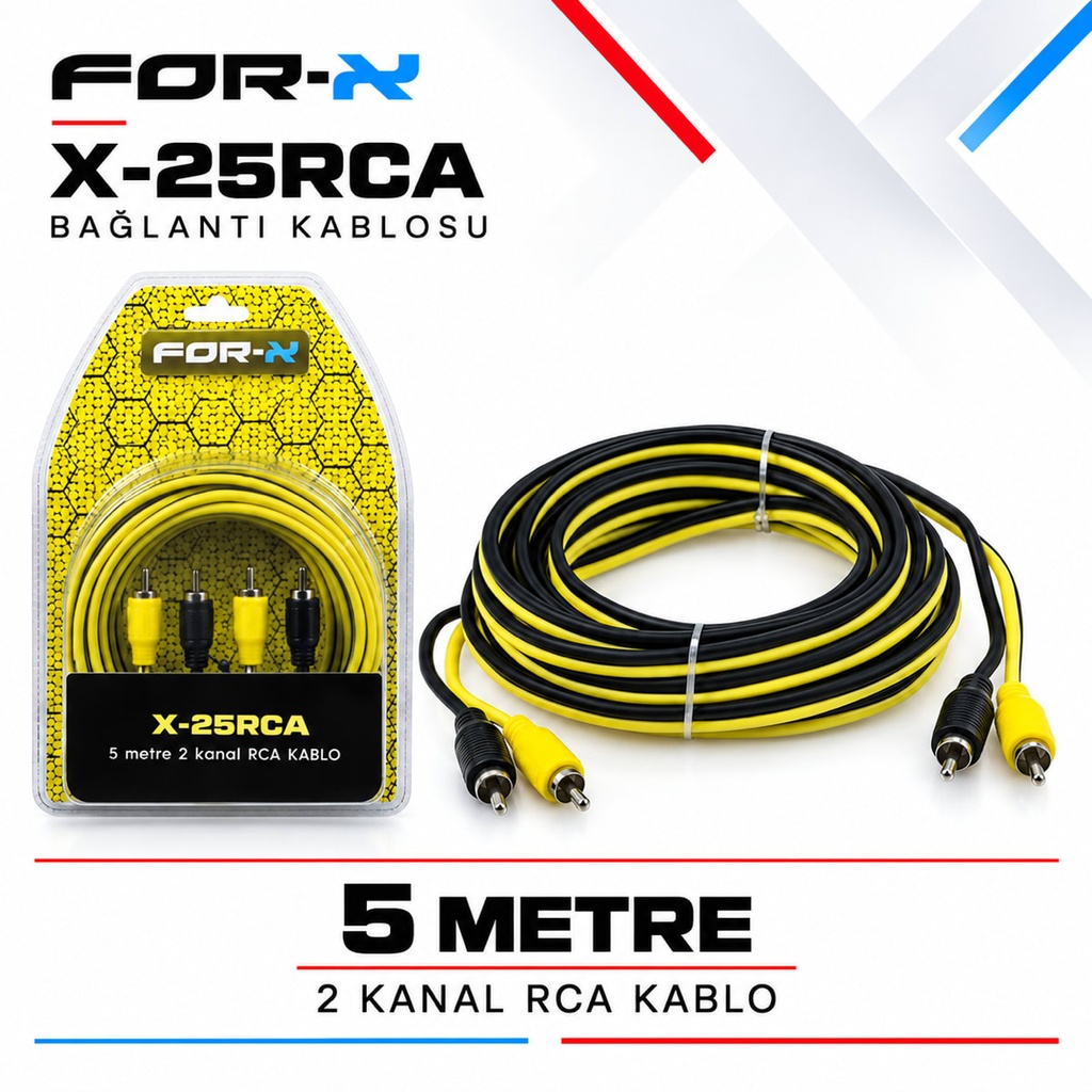 [FORX-CAT-468] FOR-X X-25RCA Bağlantı Kablosu