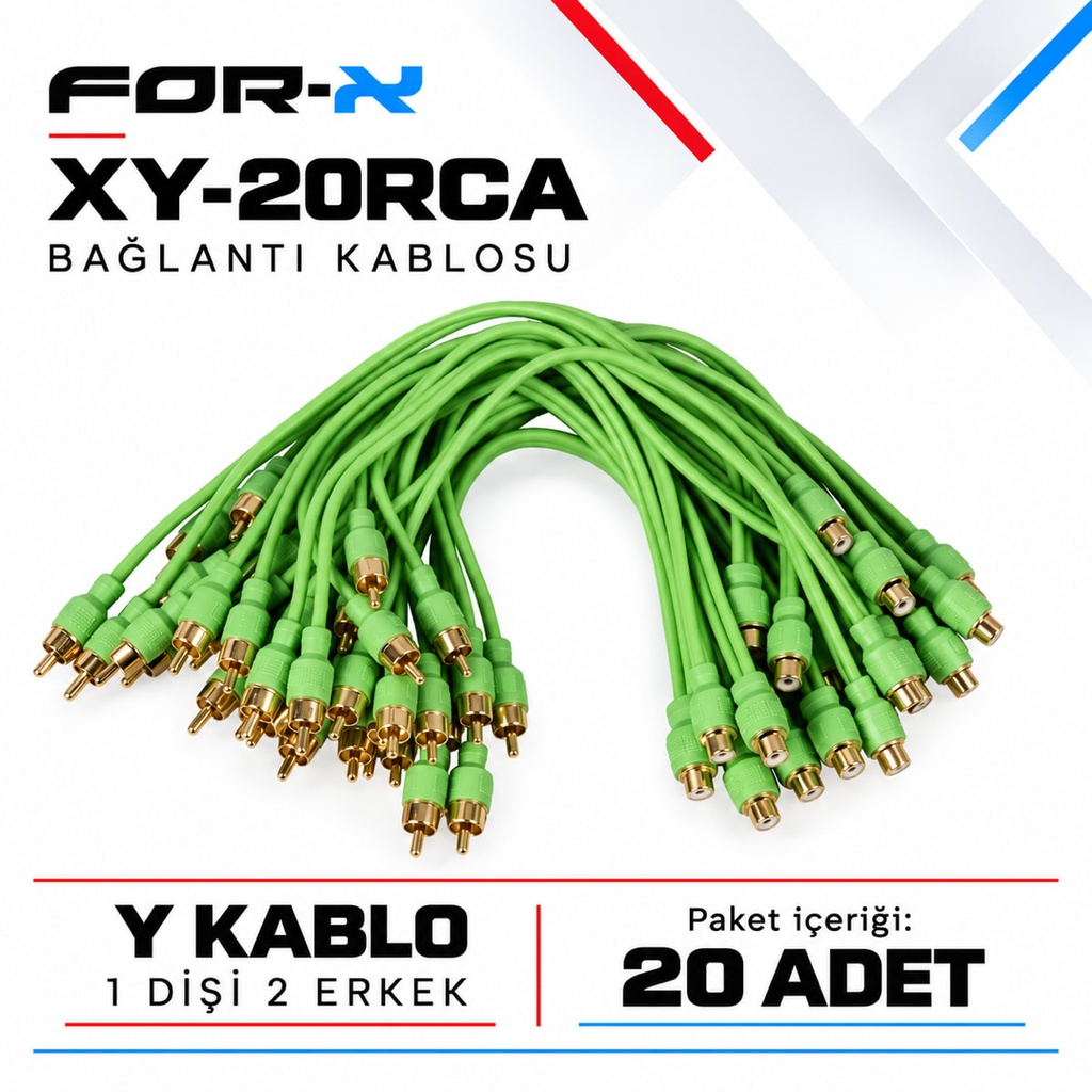 [FORX-CAT-470] FOR-X XY-20RCA Bağlantı Kablosu