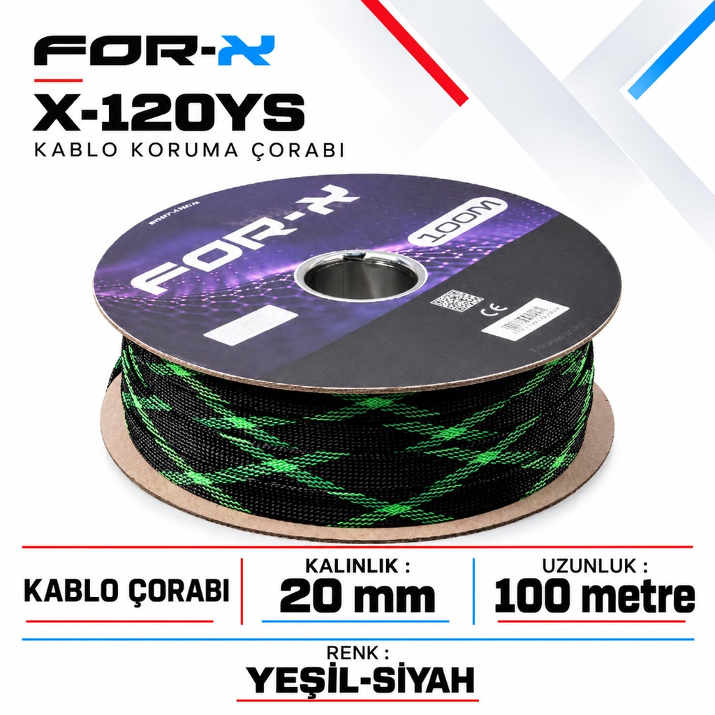 [FORX-CAT-481] FOR-X X-120YS Kablo Koruma Çorabı