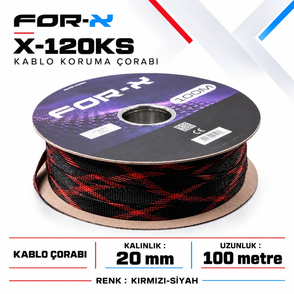 [FORX-CAT-482] FOR-X X-120KS Kablo Koruma Çorabı