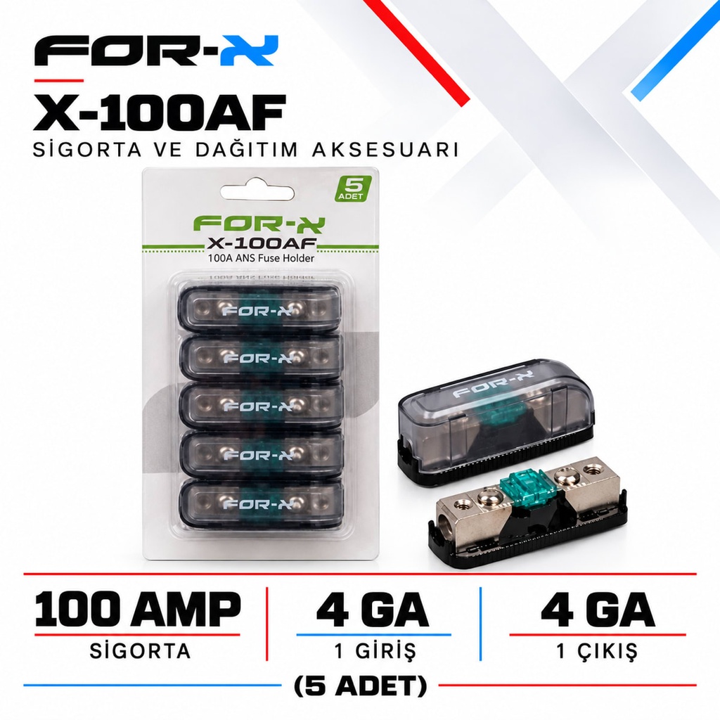 [FORX-CAT-513] FOR-X X-100AF Sigorta ve Dağıtım Aksesuarı