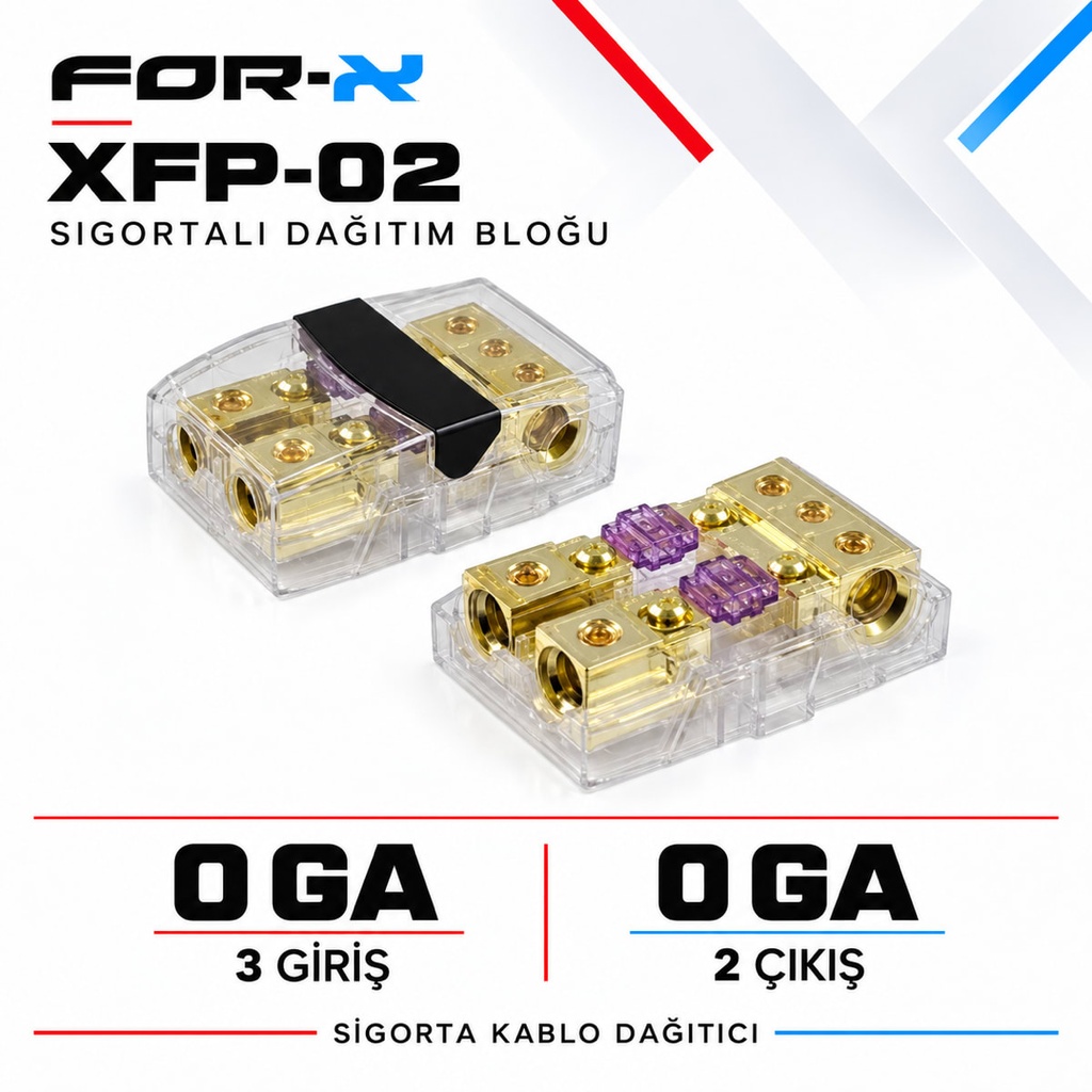 FOR-X XFP-02 Sigortalı Dağıtım Bloğu