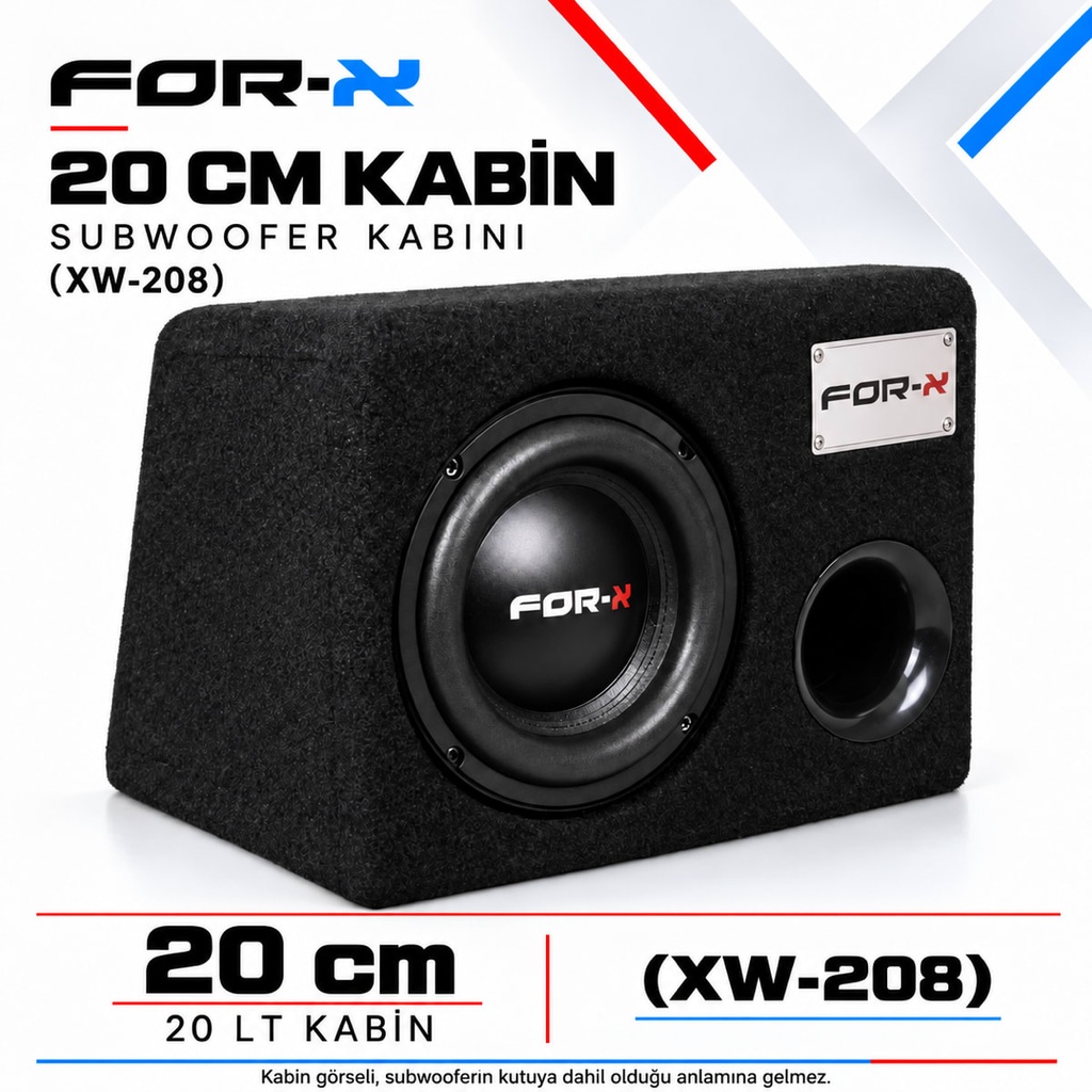 [FORX-CAT-580] FOR-X 20 CM KABİN Subwoofer Kabini