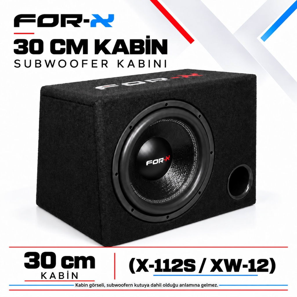 [FORX-CAT-585] FOR-X 30 CM KABİN Subwoofer Kabini