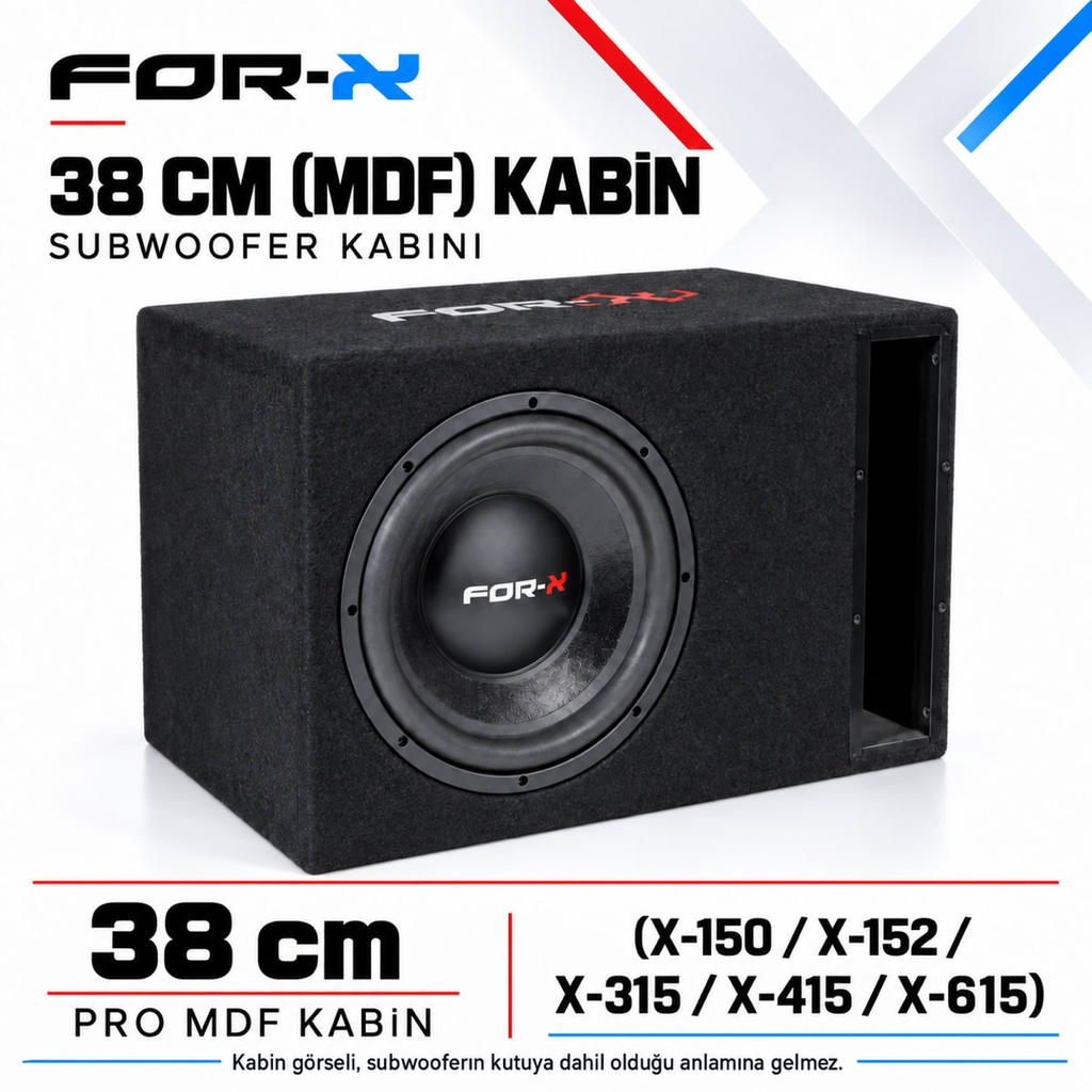 [FORX-CAT-588] FOR-X 38 CM (MDF) KABİN Subwoofer Kabini