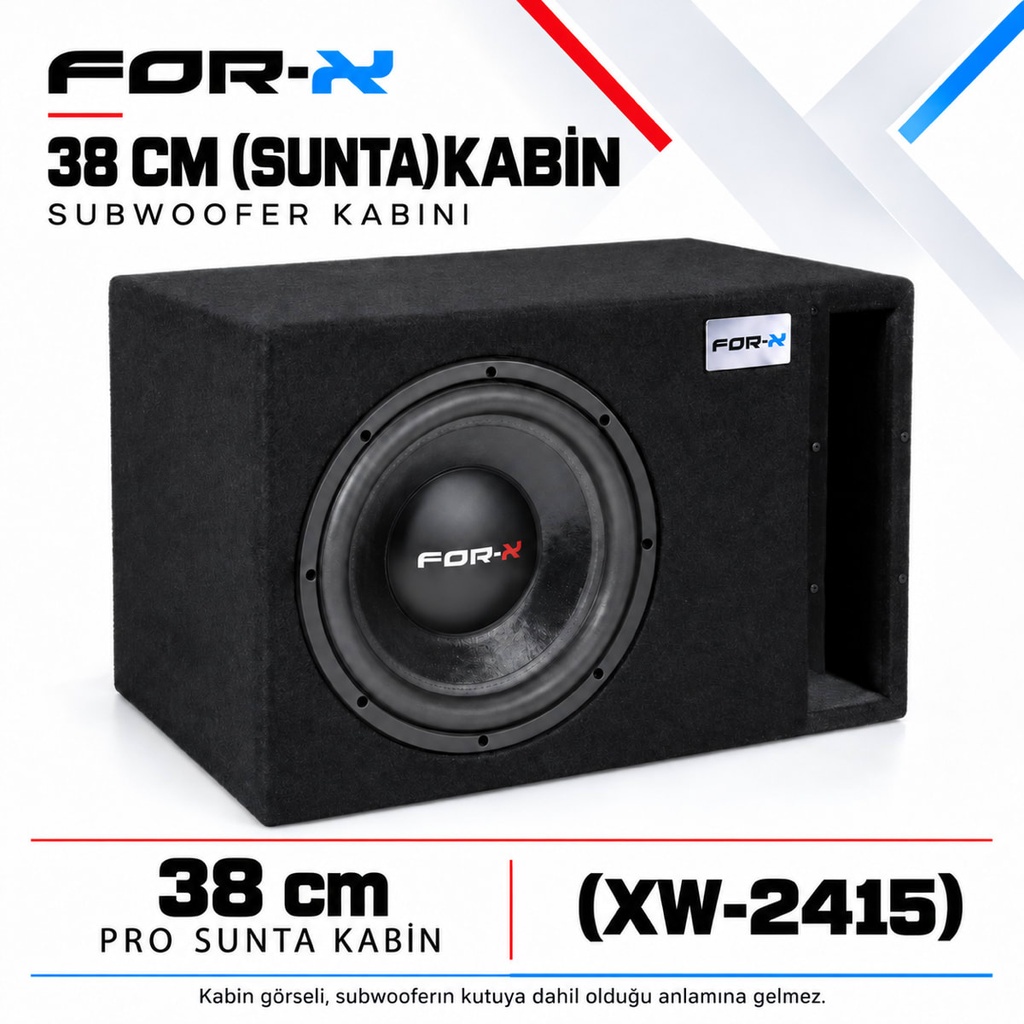 [FORX-CAT-589] FOR-X 38 CM (SUNTA) KABİN Subwoofer Kabini