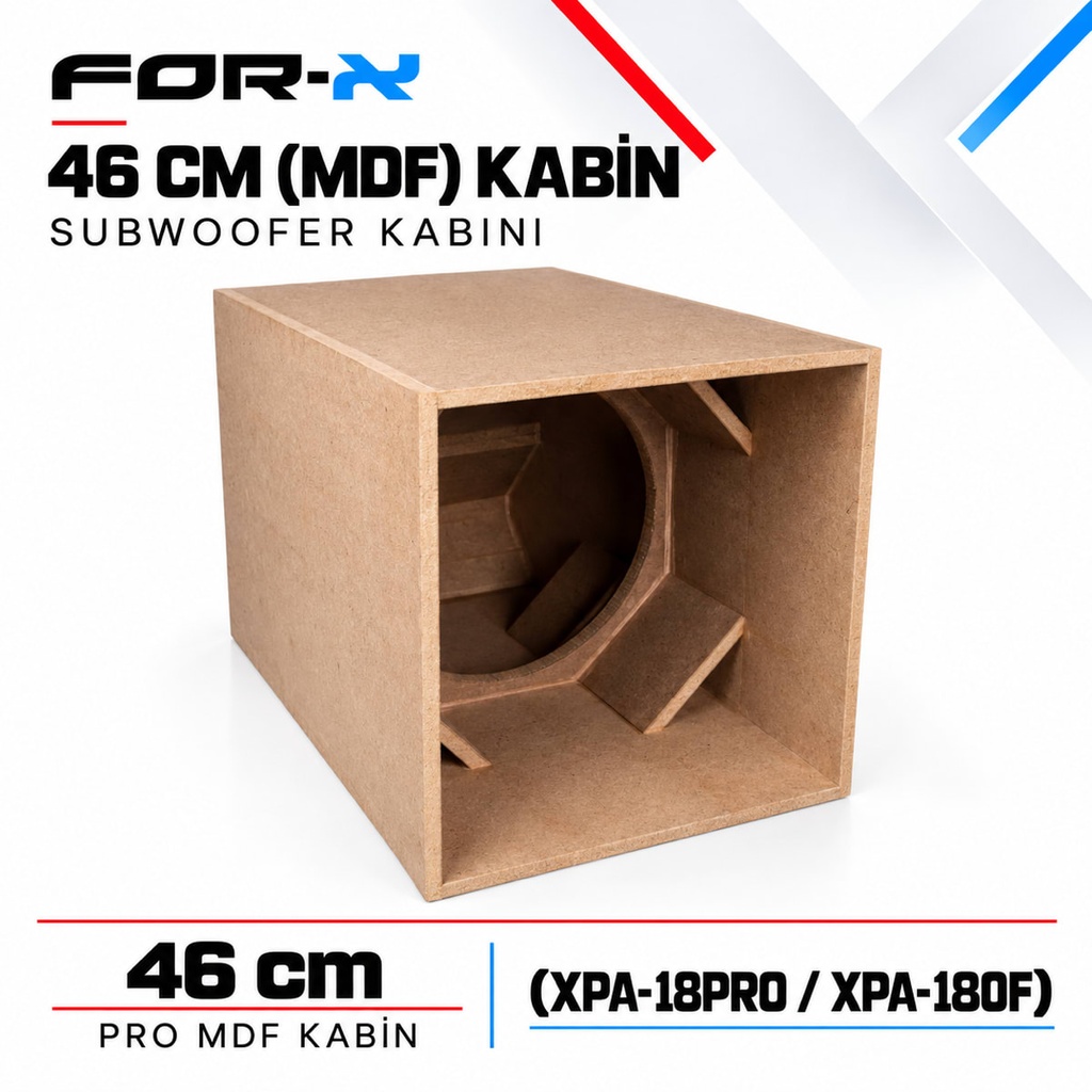 [FORX-CAT-590] FOR-X 46 CM (MDF) KABİN Subwoofer Kabini