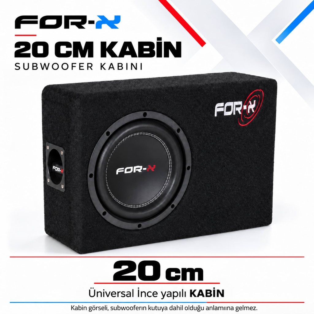 [FORX-CAT-591] FOR-X 20 CM KABİN Subwoofer Kabini