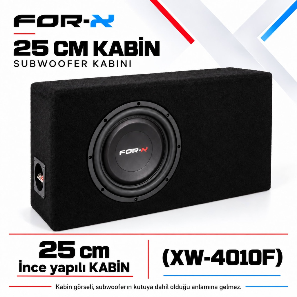 [FORX-CAT-592] FOR-X 25 CM KABİN Subwoofer Kabini