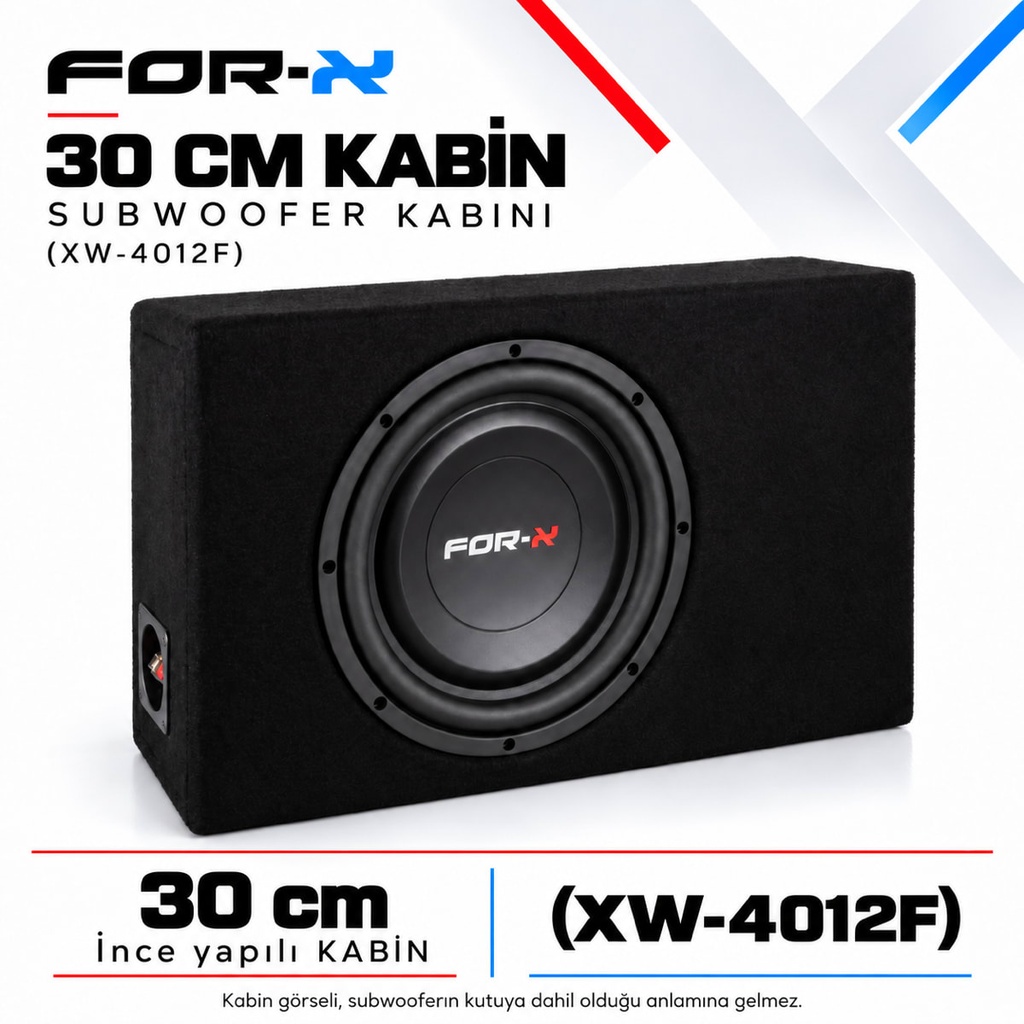 [FORX-CAT-594] FOR-X 30 CM KABİN Subwoofer Kabini