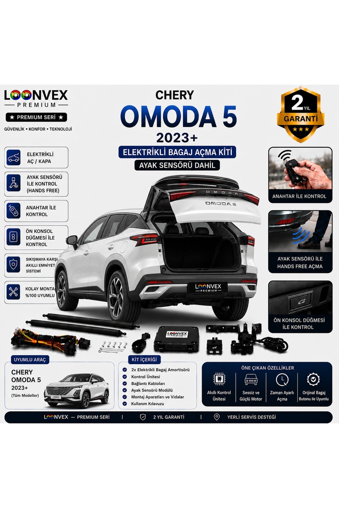 [LVX-EB-00017] BMW X3 F25 2012-2017 Uyumlu Elektrikli Bagaj Açma Kiti Ayak Sensörlü 2 Yıl Garantili